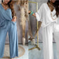 🌸Speciale prijs🌸 Casual v-hals en losse vleermuis mouw voor dames