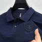 T-shirt à manches courtes à revers pour hommes d'affaires décontractés