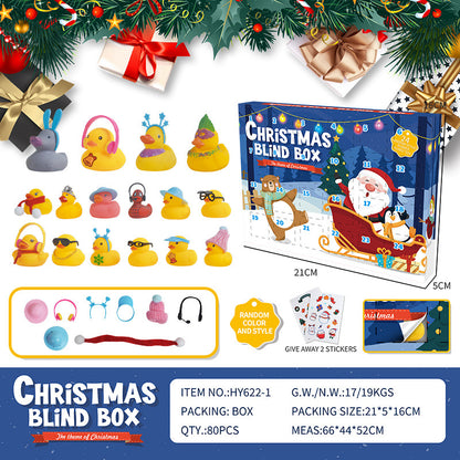 🎄49% Aanbieding🦆Kerst Rubber Eenden Adventskalender