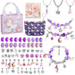 💫 NU 50% KORTING! 🎁 Set voor het maken van bedelarmbanden - inclusief kralen en gereedschap, creatief plezier voor kinderen/volwassenen, perfect cadeau-idee 👧📦