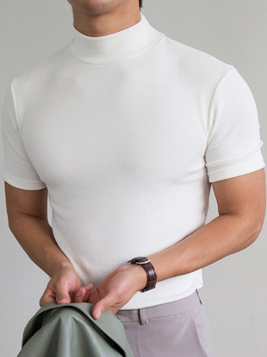 🎁High Neck Slim Fit T-shirt voor Mannen