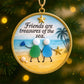 🥰Vriendschap/Zus/Collega's  Zeeglas kerstversiering