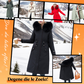 Vrouwen winter capuchon bontkraag casual parka jas