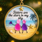🥰Vriendschap/Zus/Collega's  Zeeglas kerstversiering