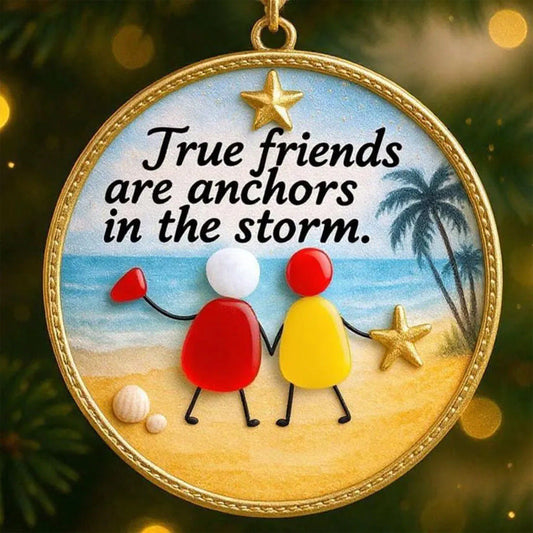 🥰Vriendschap/Zus/Collega's  Zeeglas kerstversiering