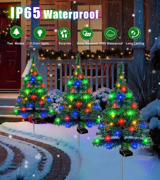 🎅Kerstuitverkoop 50% KORTING🎄 Zonne-energie kerstverlichting, kerstversieringen, buitenruimtes, tuinen, gazons, kleine lampjes voor paden, sfeerverlichting