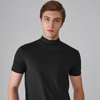 🎁High Neck Slim Fit T-shirt voor Mannen