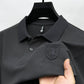 T-shirt à manches courtes à revers pour hommes d'affaires décontractés