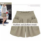 Dames strand casual hete shorts met elastische tailleband