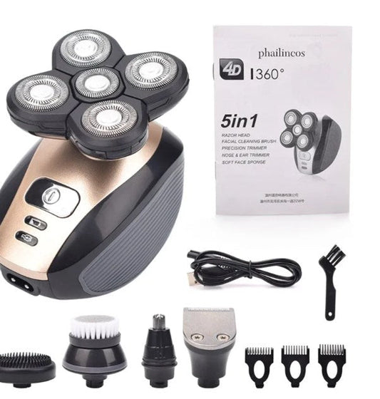 🔥Hot Sale- 50% KORTING🔥 5-in-1 multifunctioneel 4D elektrisch scheerapparaat