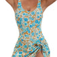 🩱Zomerse uitverkoop 50% UIT👙 Vrouwen Tummy Control Slim Fit Plus Size Eendelig Zwempak