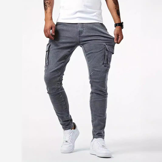 Cargobroek van stretchdenim
