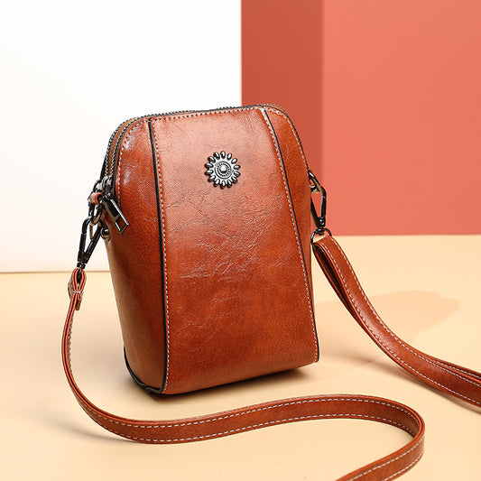 👜Zachte Zonnebloem-telefoontas met crossbodyband🎉