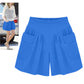 Dames strand casual hete shorts met elastische tailleband