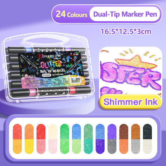 🔥Hot Sale 50% KORTING🎁Glittermarker met dubbele punt