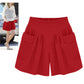 Dames strand casual hete shorts met elastische tailleband