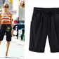 Zomer beperkte tijd 49% korting🍃✨Elastische taille shorts in effen kleur voor grote maten