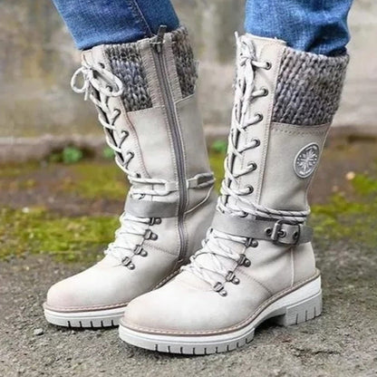 🎁Nieuw product 50% korting 💖🔥Waterdichte kniesneeuwlaarzen voor vrouwen🔥
