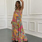 🌈49% korting🌼 Mouwloze lange jurk met print