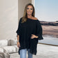 Zomeruitverkoop 49% korting🔥Loose Pleated Off Shoulder Blouses for Women