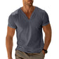 Zomer beperkte tijd 49% korting✨🔥Henley-shirt voor heren met V-hals