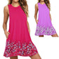 Zomeruitverkoop 49% korting🔥Bloemenprint losse zomerjurk