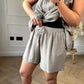 Zomer nieuwe productactie 49% korting🔥🎊Women's Cheesecloth Ruffle Shorts & Top Set