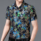 Nieuw product 49% korting 🔥GROTETrendy patroon ademend shirt met korte mouwen voor heren
