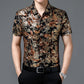 Nieuw product 49% korting 🔥GROTETrendy patroon ademend shirt met korte mouwen voor heren