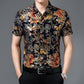 Nieuw product 49% korting 🔥GROTETrendy patroon ademend shirt met korte mouwen voor heren