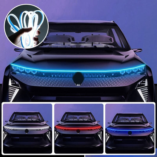 🔥【Dynamic Scan HoodBeam Kit】- 50% KORTING! Laat je motorkap oplichten met hypnotiserende vloeiende scan-effecten! ✨🚗
