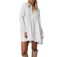 Dames Tuniek Mini Jurk met Lange Mouwen
