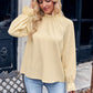 49% korting Zomer Uitverkoop🔥Dames Herfst Effen Rimpel Langemouw Jacquard Top
