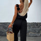 💖Mouwloze jumpsuit met wijde pijpen voor dames