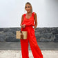💖Mouwloze jumpsuit met wijde pijpen voor dames