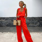 💖Mouwloze jumpsuit met wijde pijpen voor dames