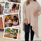 🌸50% KORTING 💕Dames effen gebreide onregelmatige coltrui