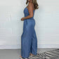 Nieuw product 49% korting 🔥Dames gewassen denim jumpsuit