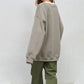 Nieuw product 49% korting 🔥Oversized sweatshirt met ronde hals en effen kleur