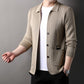 Nieuw product 49% korting 🔥Men's Lapel Knitted Long Sleeve Coat