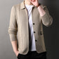 Nieuw product 49% korting 🔥Men's Lapel Knitted Long Sleeve Coat