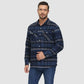 Heren Sherpa Overhemd Fleece Gevoerd Flanellen Overhemdjas met 3 Zakken Casual Geruite Winterjas met Knoop