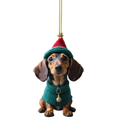 🎄 7 stuks 🐶 Kerstboomornament voor hond✨Hangende hondenornamenten