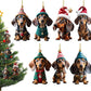 🎄 7 stuks 🐶 Kerstboomornament voor hond✨Hangende hondenornamenten