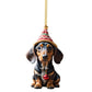 🎄 7 stuks 🐶 Kerstboomornament voor hond✨Hangende hondenornamenten