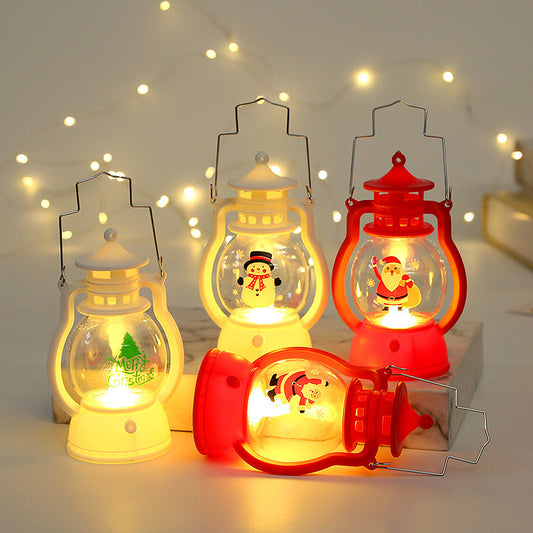 Koop 1 krijg1 gratis🎉Creative Handheld Christmas Oil Lamp Decorations Set