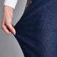 🎁 Beperkte tijd 49% KORTING ⏳ Damesjeans met Zijzakken en Volledig Elastische Tailleband