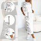 Casual tweedelig gebloemd T-shirt en midi-rok voor dames❤️‍🔥Hot Sale 49% UIT🔥