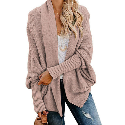 💕VROUWEN BATWING KABEL GEBREIDE SLOUCHY OVERSIZED CARDIGAN TRUI