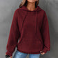 Nieuwe productpromotie 49% korting🔥Dames-Wafel Hoodie met Zak
